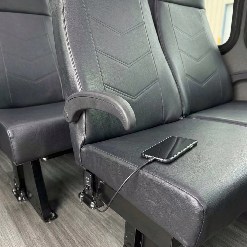 tucker 15 passenger minibus usb charging