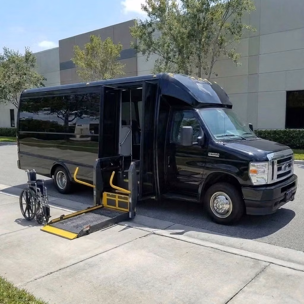 tucker 18 passenger minibus wheelchair lift