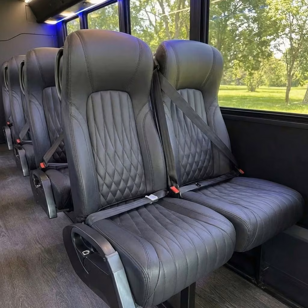 tucker 20 passenger minibus high back seats