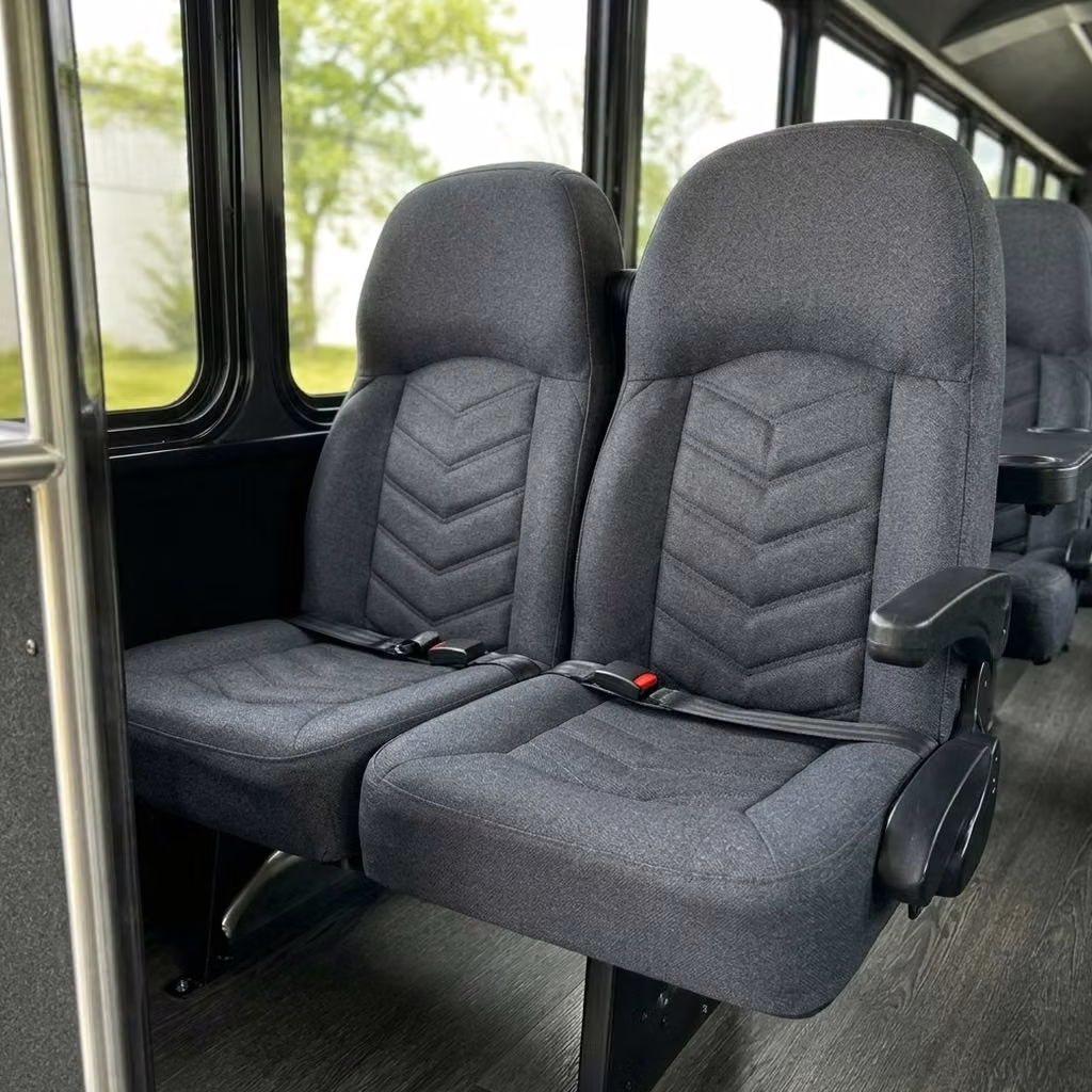 tucker 25 passenger minibus high back seats
