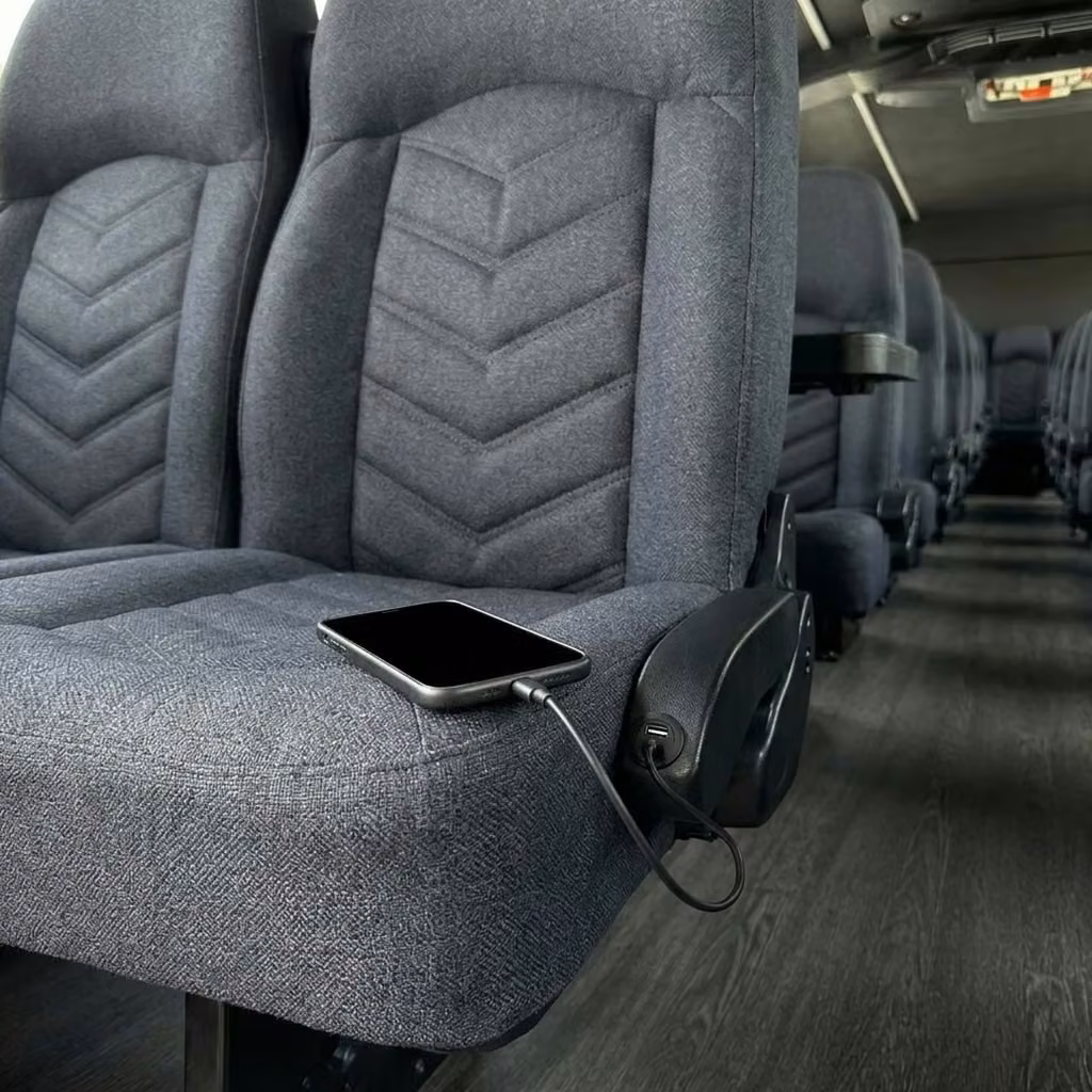 tucker 25 passenger minibus usb charging