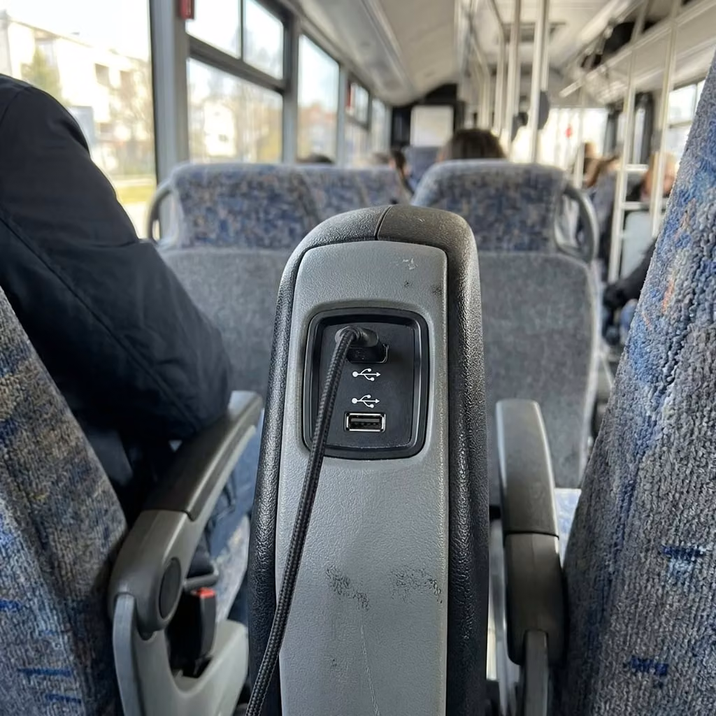 tucker 28 passenger minibus usb charging