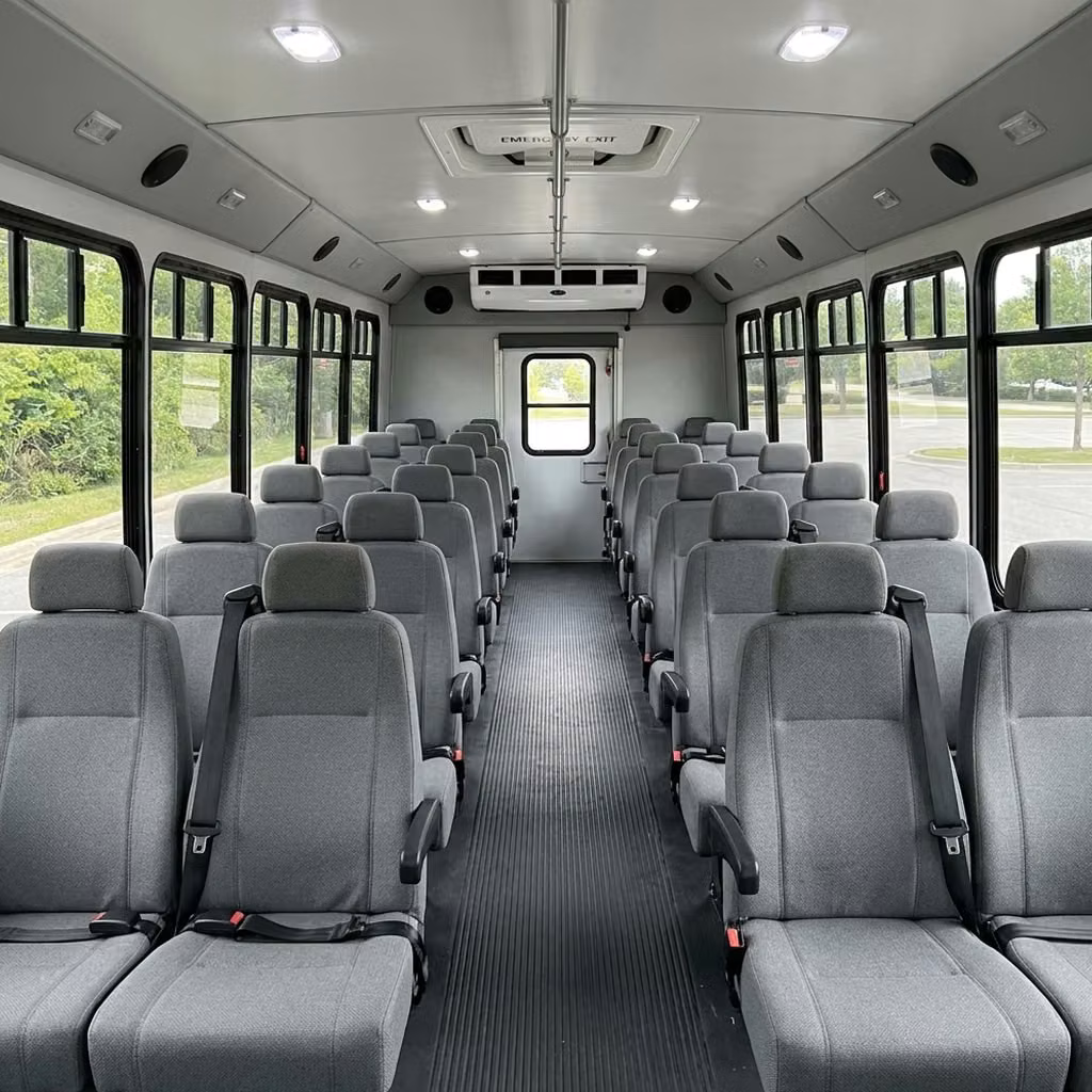 tucker 30 passenger minibus seating