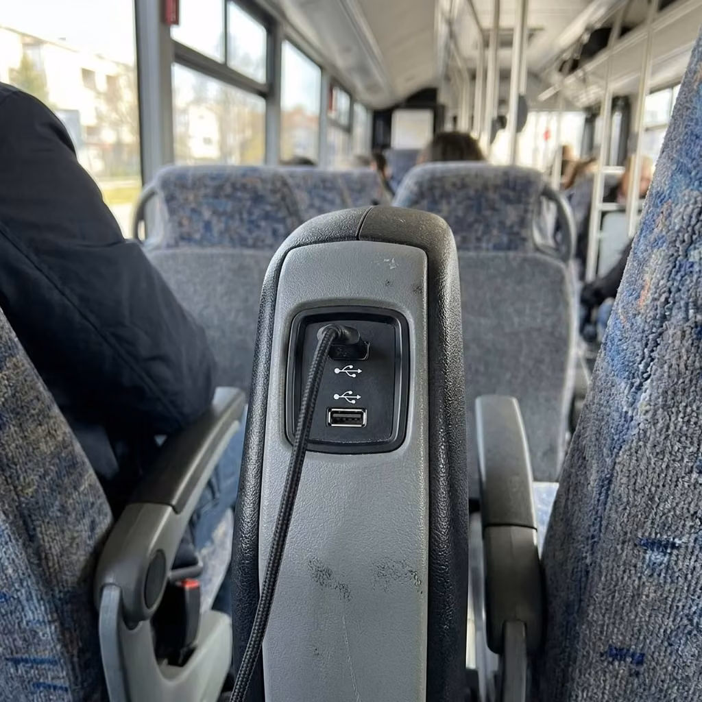 tucker 30 passenger minibus usb charging