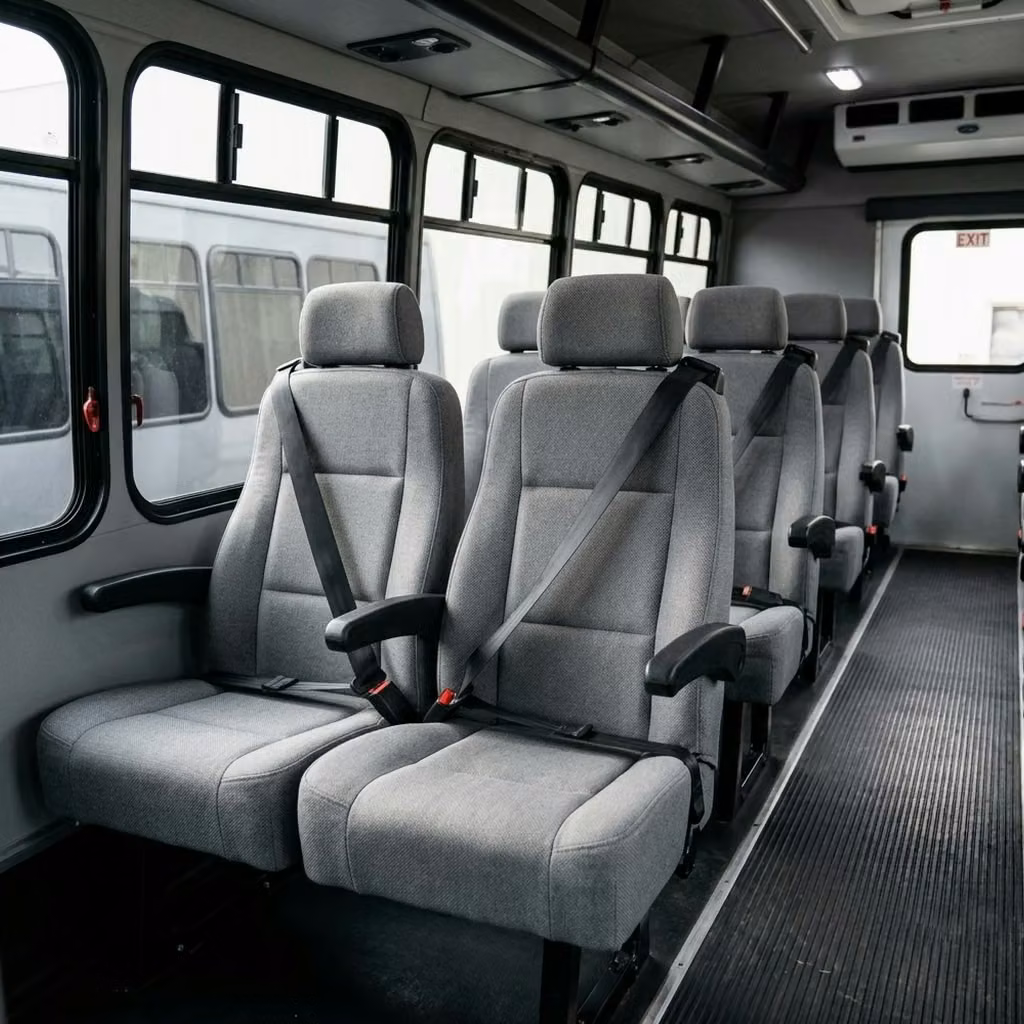 tucker 35 passenger minibus reclining seats
