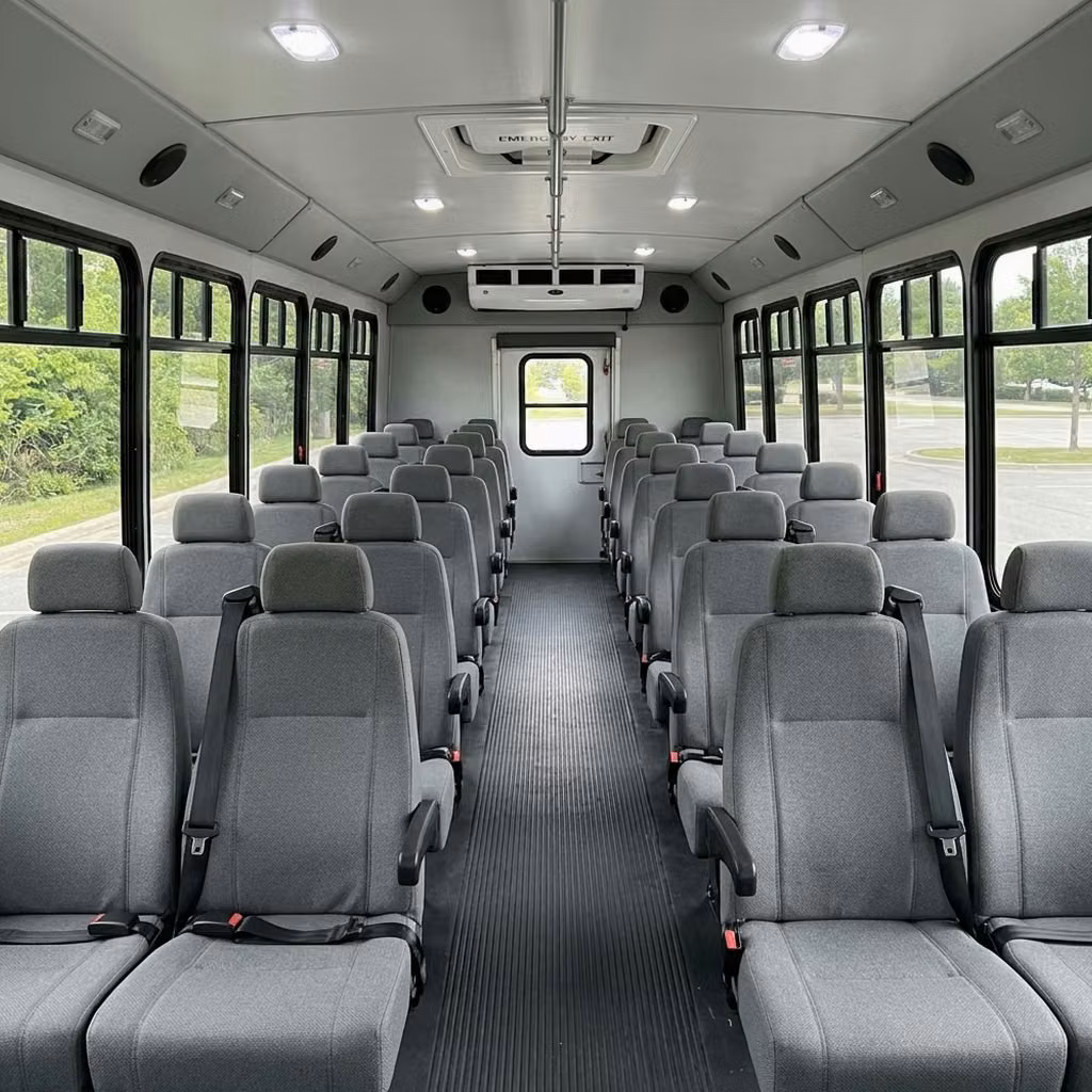 tucker 35 passenger minibus seating