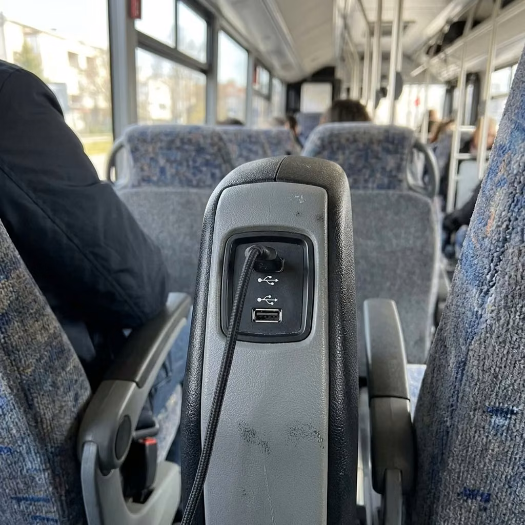 tucker 35 passenger minibus usb charging
