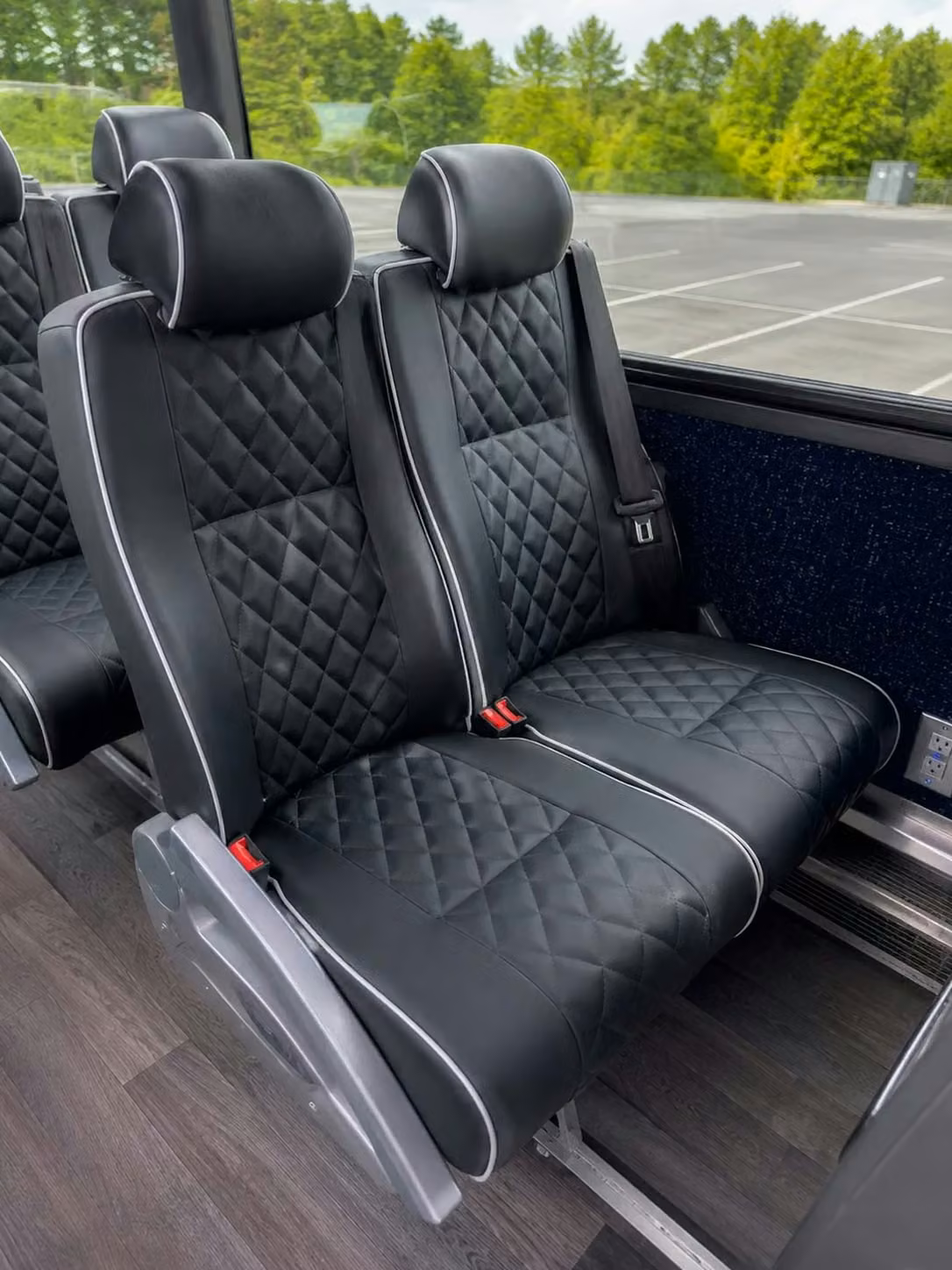 tucker 56 passenger charter bus reclining seats