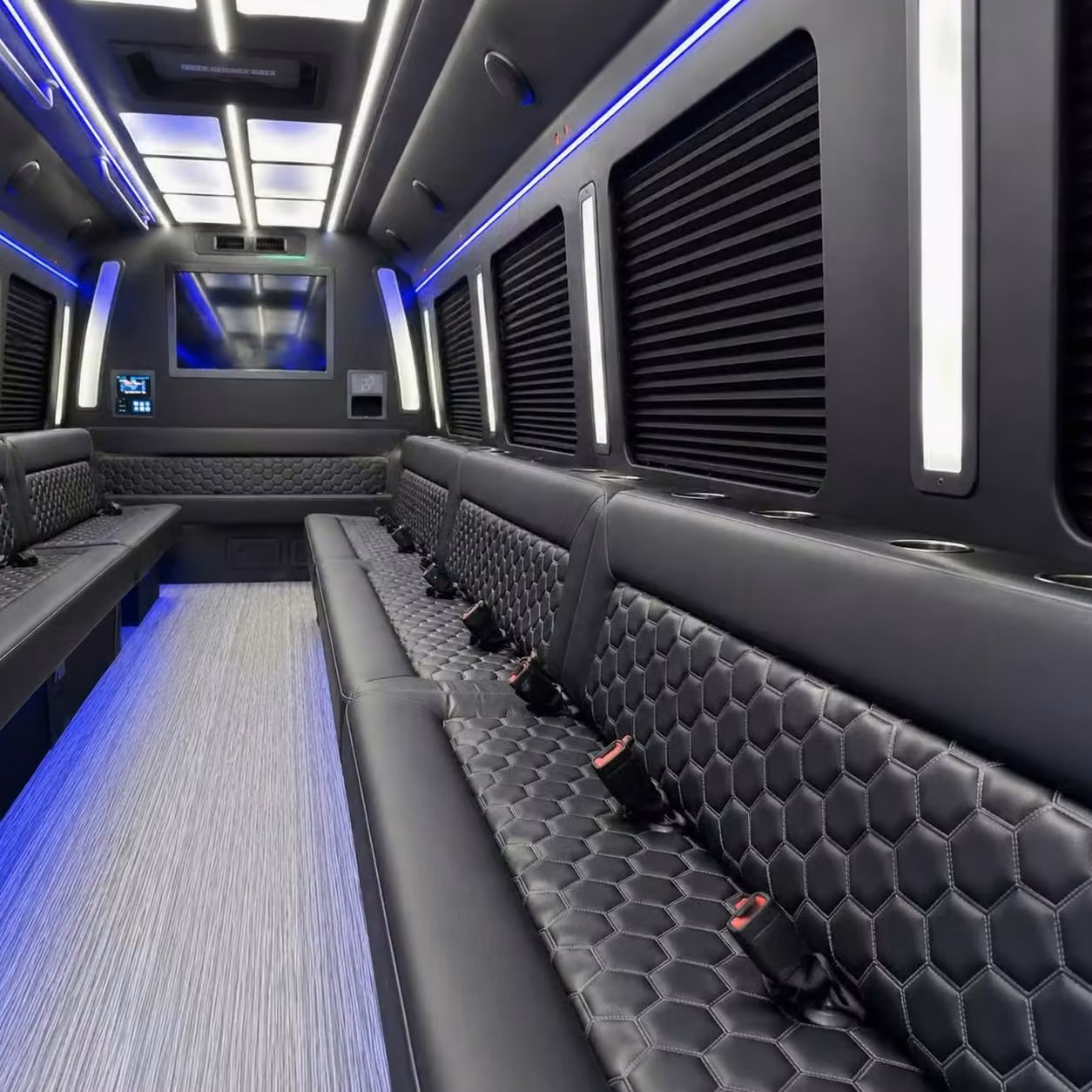 tucker party bus party lighting