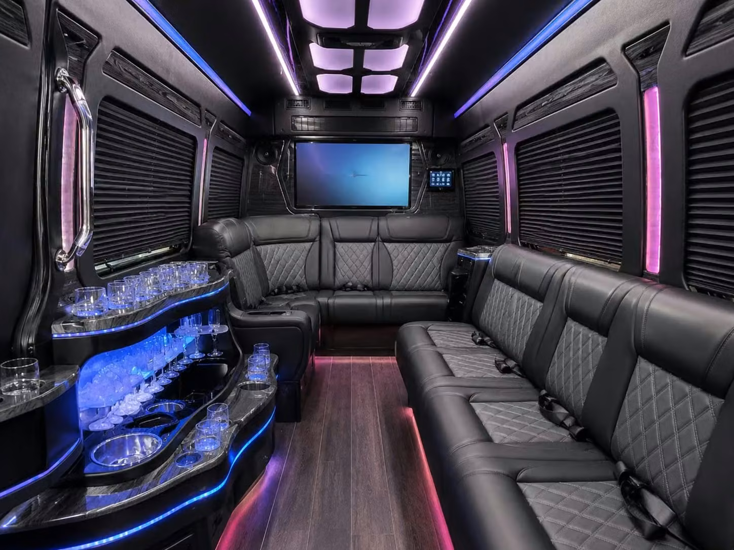 tucker sports charter buses with wifi power outlets tvs and restrooms