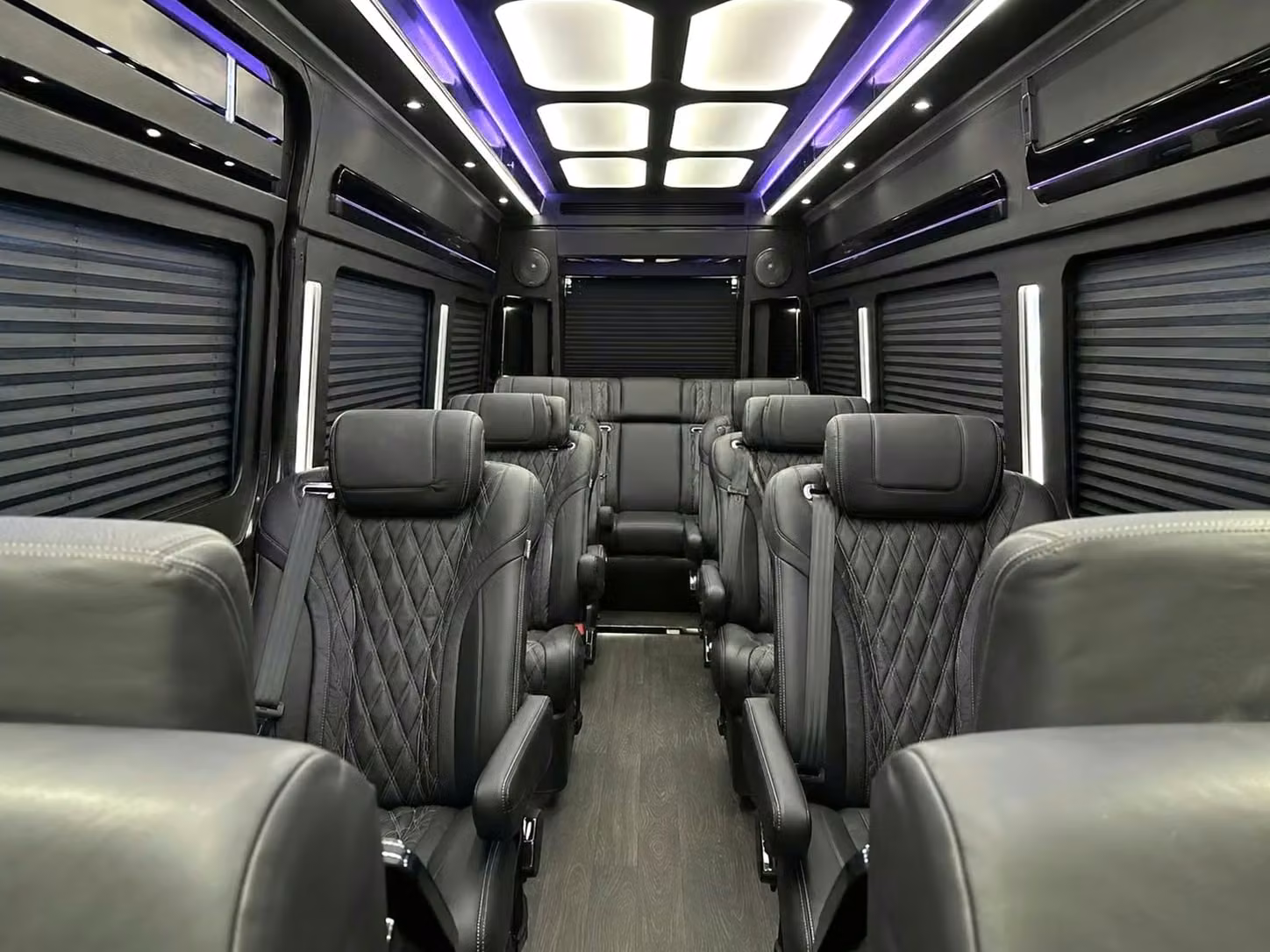 tucker sprinter van rental with driver reclining seats