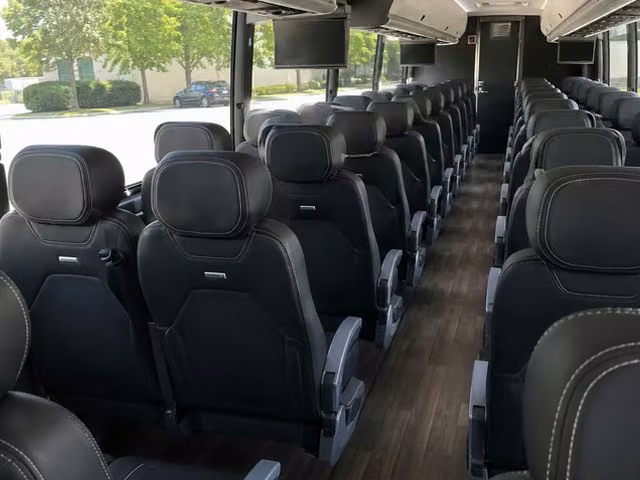 tucker charter bus interior